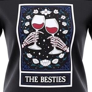 TORRID "Skeleton Besties" Classic Fit‎ Heritage Jersey Crew Tee NWT Size 5X
